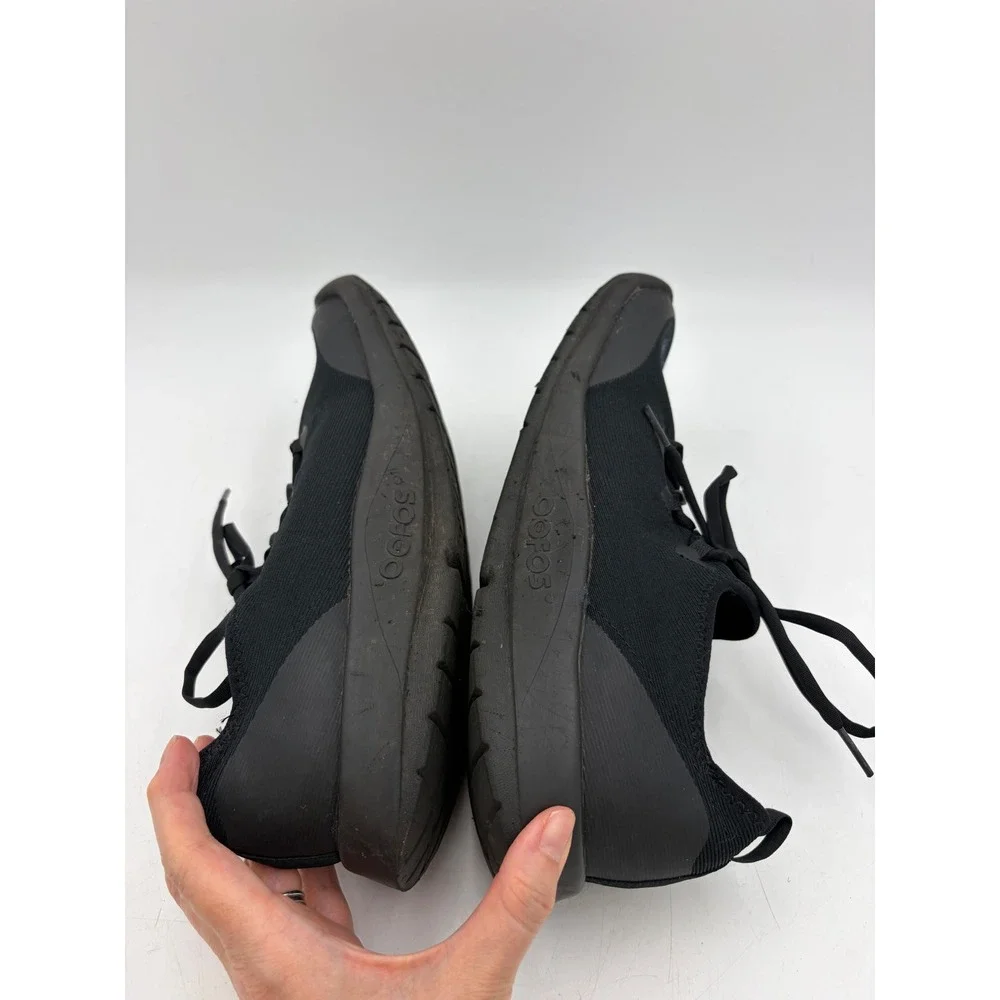 OOFOS OOmg Sport LS All Black Active Recovery Shoes Sneakers Men 11  Comfort